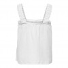 ONLY ONLWILLOW LINEN SINGLET PTM WHITE