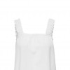 ONLY ONLWILLOW LINEN SINGLET PTM WHITE