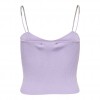 ONLY CROPPED TOP WITH DETAILED STRAPS PURPLE