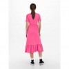 ONLY  ONLMAY S/S PEPLUM CALF DRESS BOX JRS PINK