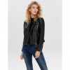 ONLY ONLGEMMA FAUX LEATHER BIKER OTW NOOS BLACK