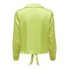 ONLY ONLKIKI LS KNOT SHIRT WVN GREEN