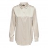 ONLY  ONLVICTORIA LS LOOSE SATIN SHIRT NOOSWVN BEIGE