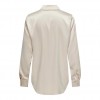 ONLY  ONLVICTORIA LS LOOSE SATIN SHIRT NOOSWVN BEIGE