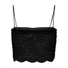 ONLY ONLALBA S/L SHORT LACE TOP JRS BLACK