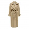 ONLY DOUBLE BREASTED TRENCHCOAT Brown / Tannin