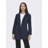 ONLY SHORT SOLID COLOR TRENCHCOAT BLUE ONLY SHORT SOLID COLOR TRENCHCOAT BLUE