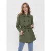 ONLY SHORT SOLID COLOR TRENCHCOAT Green / Grape Leaf