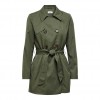 ONLY SHORT SOLID COLOR TRENCHCOAT Green / Grape Leaf