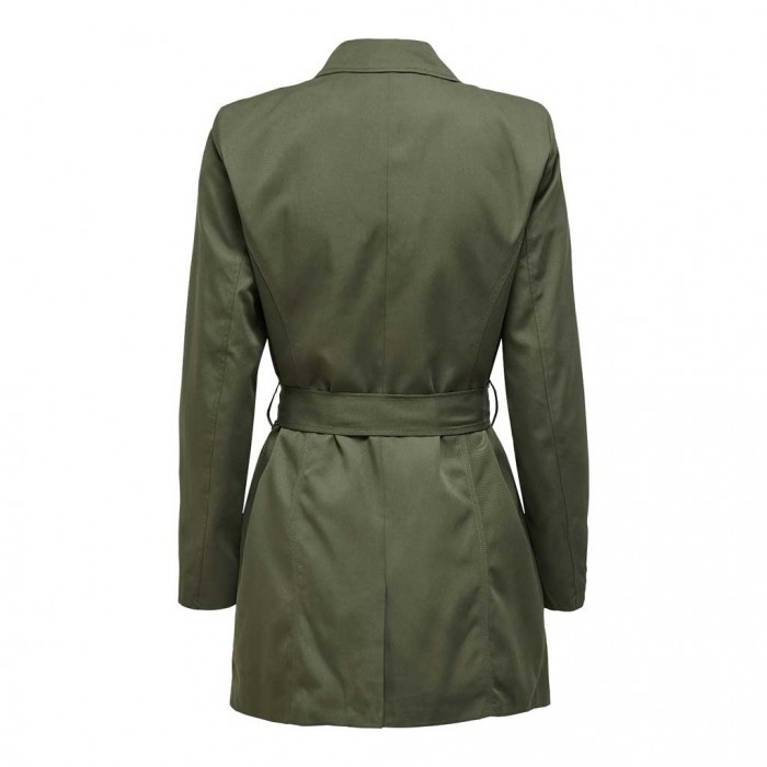 ONLY SHORT SOLID COLOR TRENCHCOAT Green / Grape Leaf