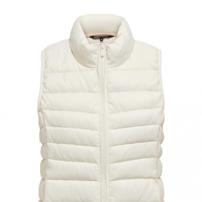 ONLY ONLNEWCLAIRE QUILTED WAISTCOAT OTW NOOS ECRU