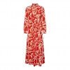 ONLY  ONLHELENA LIFE L/S MAXI DRESS PTM RED