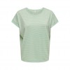 ONLY ONLKARLA S/S O-NECK GLITTER TOP JRS GREEN