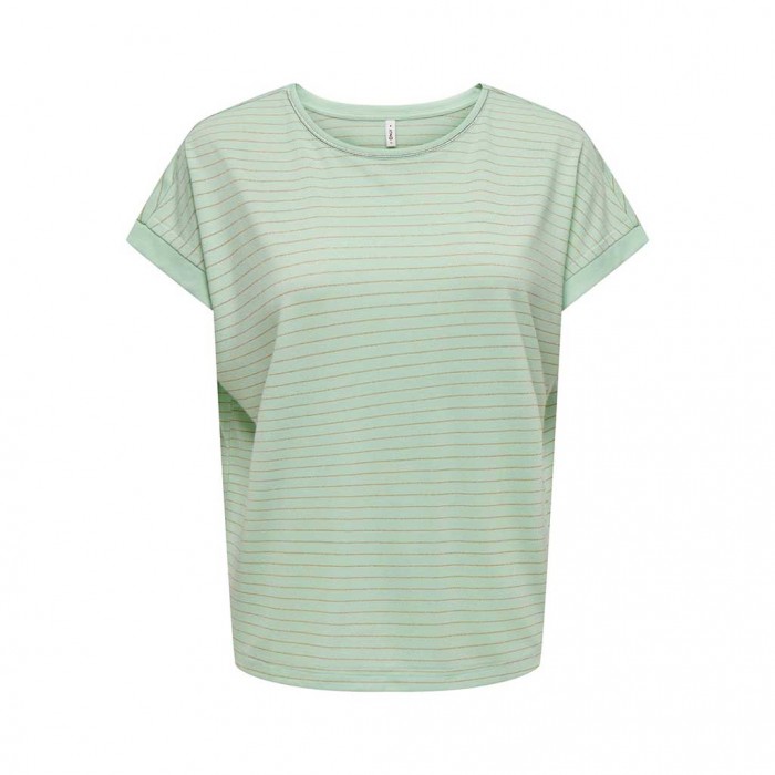 ONLY ONLKARLA S/S O-NECK GLITTER TOP JRS GREEN