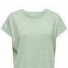 ONLY ONLKARLA S/S O-NECK GLITTER TOP JRS GREEN