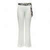 ONLY ONLADORA LIFE HW BELT FLARED PANT TLR WHITE