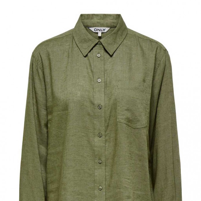 JJXX ONLTOKYO L/S LINEN BLEND SHIRT PNT NOOS GREEN