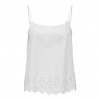 ONLY  ONLLOU LIFE EMB SINGLET PTM WHITE