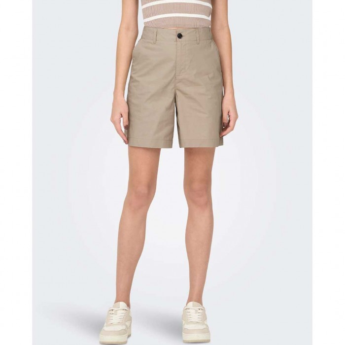 ONLY ONLZORA MW BERMUDA SHORTS PNT BEIGE