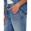 ONLY ONLMATE Mid waist Baggy Fit Denim shorts BLUE ONLY ONLMATE Mid waist Baggy Fit Denim shorts BLUE