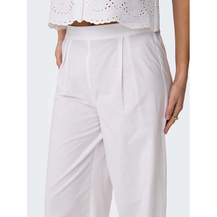 ONLY ONLROXANNE HW LONG CULOTTE PANT WVN WHITE