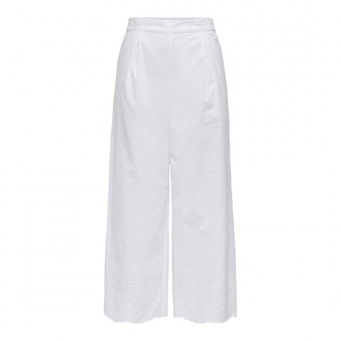 ONLY ONLROXANNE HW LONG CULOTTE PANT WVN WHITE
