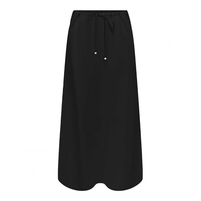 ONLY ONLJAKIRI LINEN LONG SKIRT PTM BLACK