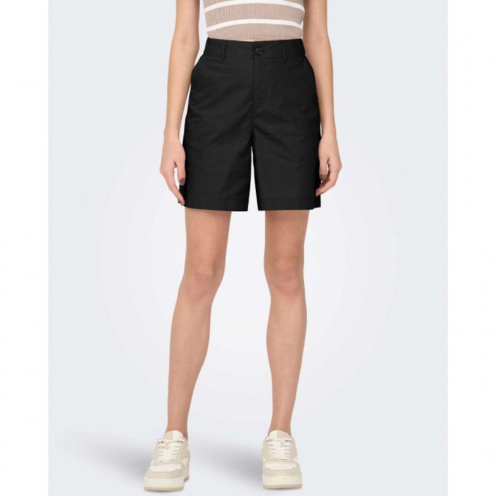 ONLY ONLZORA MW BERMUDA SHORTS PNT BLACK