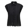 ONLY ONLLOU LIFE EMB S/S SHIRT PTM BLACK ONLY ONLLOU LIFE EMB S/S SHIRT PTM BLACK