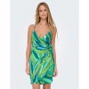 ONLY ONLALMA LIFE POLY ISA WRAP DRESS AOP GREEN ONLY ONLALMA LIFE POLY ISA WRAP DRESS AOP GREEN