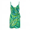 ONLY ONLALMA LIFE POLY ISA WRAP DRESS AOP GREEN ONLY ONLALMA LIFE POLY ISA WRAP DRESS AOP GREEN
