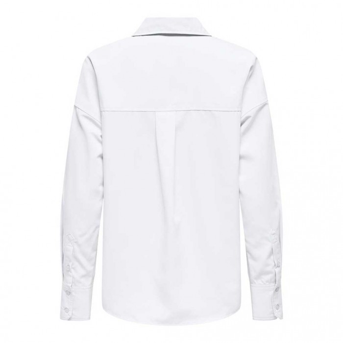 ONLY ONLFLOR LIFE LS REG SHIRT CC WVN WHITE