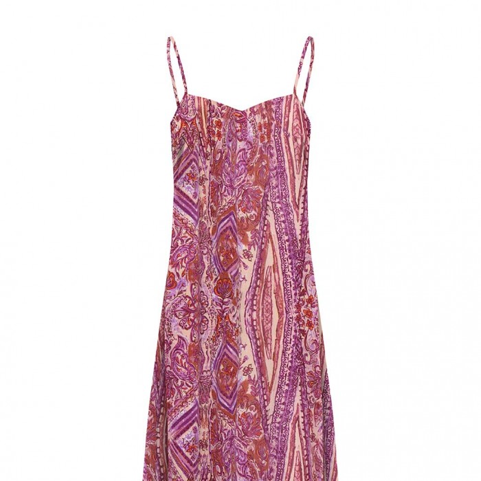 ONLY ONLNOVA LIFE VIS AWA SLIP DRESS AOP PINK 