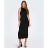 ONLY ONLEA S/L LONG SLIT DRESS JRS BLACK ONLY ONLEA S/L LONG SLIT DRESS JRS BLACK