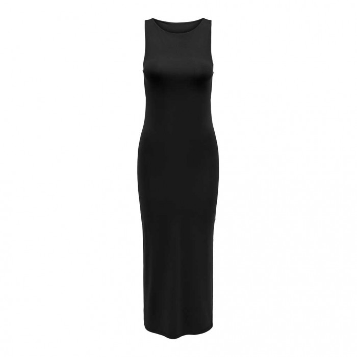 ONLY ONLEA S/L LONG SLIT DRESS JRS BLACK