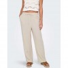ONLY ONLSIESTA MW PULL-UP LINEN BL PNT NOOS BEIGE ONLY ONLSIESTA MW PULL-UP LINEN BL PNT NOOS BEIGE