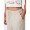 ONLY ONLSIESTA MW PULL-UP LINEN BL PNT NOOS BEIGE ONLY ONLSIESTA MW PULL-UP LINEN BL PNT NOOS BEIGE