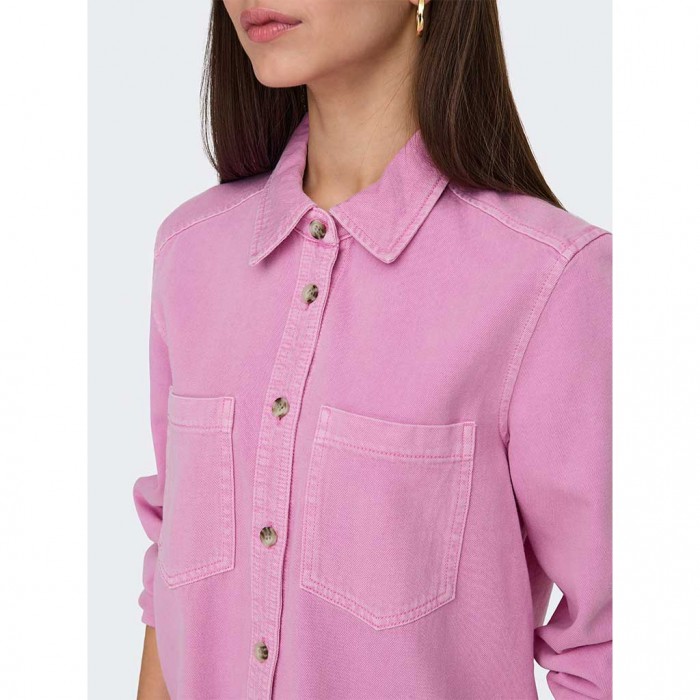 ONLY ONLSILLA L/S FITTED SHIRT CC PNT PINK