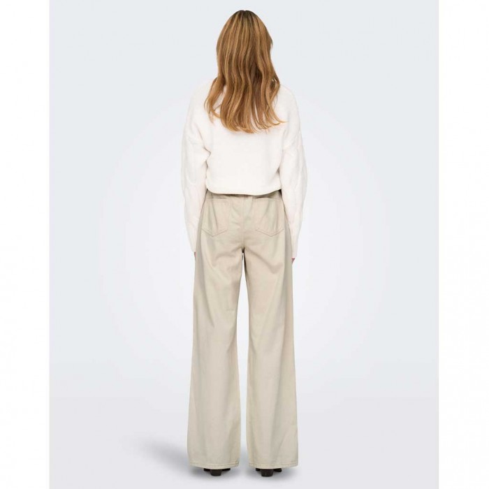 ONLY ONLSILLA MW WIDE STRING PANT CC PNT ECRU