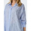 ONLY ONLJULIE LS STONES SHIRT WVN BLUE