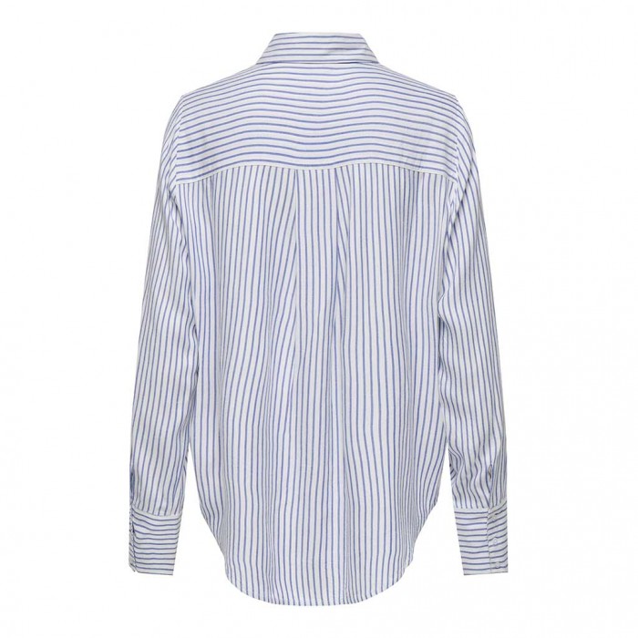 ONLY ONLBERIT LIFE L/S SHIRT WVN STRIPE BLUE