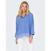 ONLY ONLGRACES TULUM LS EMB SHIRT WVN CIEL