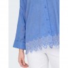 ONLY ONLGRACES TULUM LS EMB SHIRT WVN CIEL