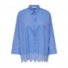 ONLY ONLGRACES TULUM LS EMB SHIRT WVN CIEL