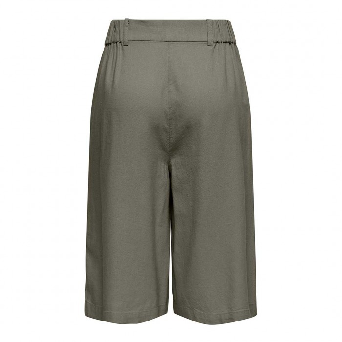 ONLY ONLGOA HW LINEN BL LONG SHORTS CC TLR OLIVE