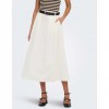 ONLY ONLZORA HW LONG BELT SKIRT PNT WHITE ONLY ONLZORA HW LONG BELT SKIRT PNT WHITE