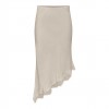 ONLY ONLFARAYA SATIN LACE SKIRT WVN BEIGE