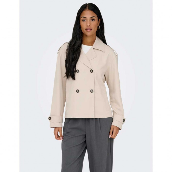 ONLY ONLHANNAH SHORT LIFE TRENCHCOAT OTW BEIGE