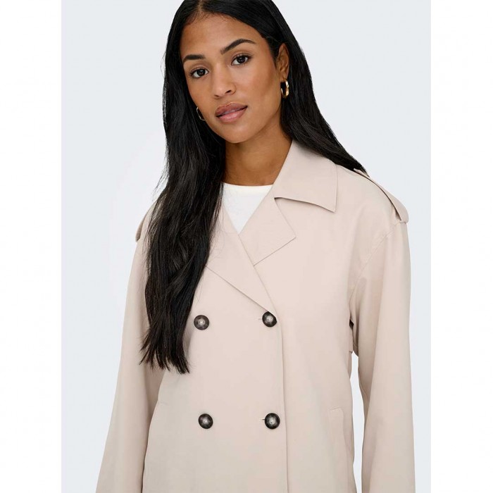 ONLY ONLHANNAH SHORT LIFE TRENCHCOAT OTW BEIGE