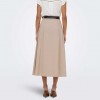 ONLY ONLZORA HW LONG BELT SKIRT PNT BEIGE ONLY ONLZORA HW LONG BELT SKIRT PNT BEIGE
